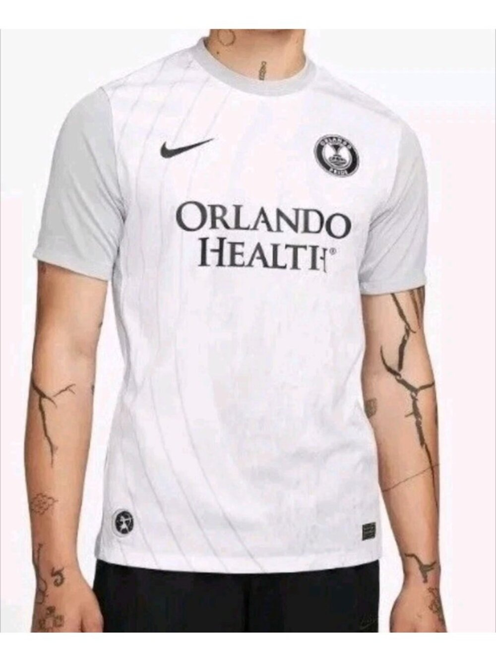 Nike Dri-Fit Orlando Pride Soccer Jersey  DV6947-101 Gray Men's Size LARGE NWT